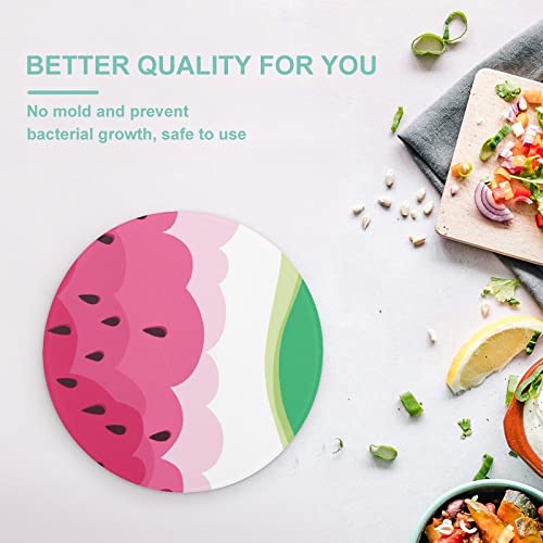 Planche à découper en verre melon d'eau 20 cm plateau résistant de haute qualité
