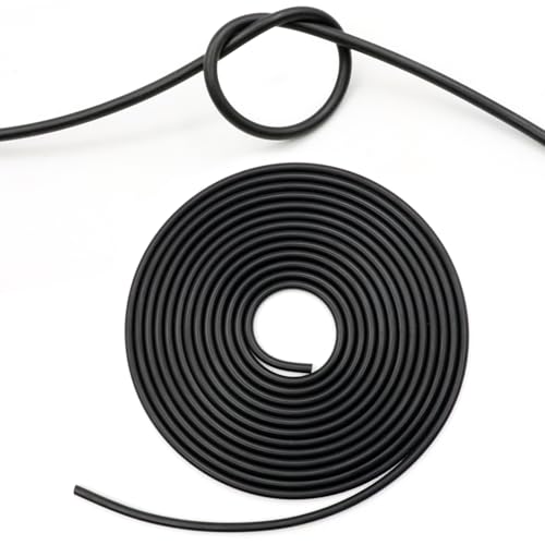 ZOCONE Manguera de Vacio Automoción 3mm Manguera de Silicona, 6 Metros Alto Rendimiento Línea de Tubo de Vacío de Alta Temperatura, Flexible Tubo de Silicona para Coche, Aire o Agua (ID 3mm,OD 7mm)