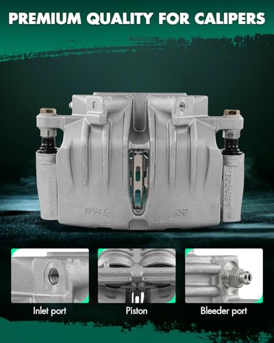 Image of SCITOO - Front Right Disc Brake Caliper Assembly w /Bracket For Buick,For Chevy,For GMC,For Isuzu,For Oldsmobile,For Saab Models - For 9-7x,For Ascender,For Trailblazer,For Trailblazer EXT 18B4799A