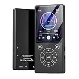 MP3プレーヤー Bluetooth5.0 HiFi 内蔵スピーカー 64GB大容量最大128GB拡張 2.4インチ大画面 85g超軽量 OTG対応 20時間長時間再生 FM/録音 語学学習 通勤通学 ブラック