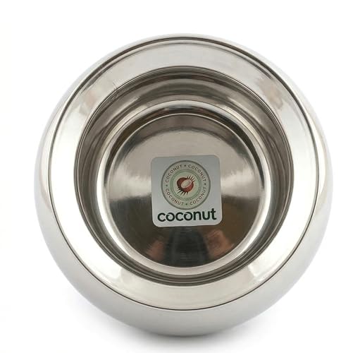 Image of Coconut Stainless Steel Heavy Gauge Pongal Pot | Gundu Balloon Handi | Multipurpose Steel Cooking Vessel | Rust Resistant, Durable Kitchen Pot for Daily & Festival Use (7000ml)