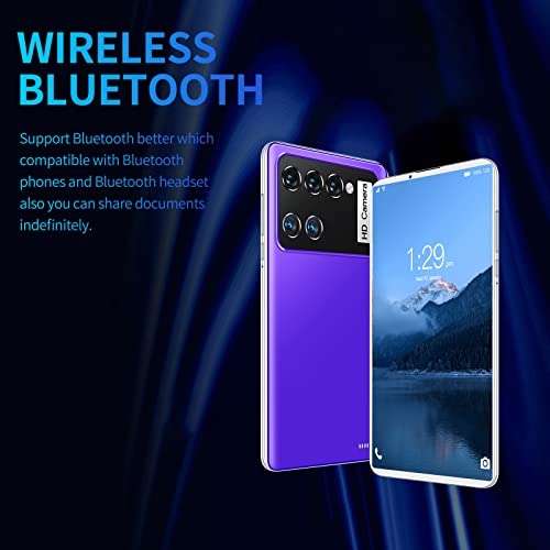 Android 5.1 Tablet, 7 Inch Hd Display 8-Core 1+16Gb Rom Tf Expansion Voice Call Game Tablet Best For Adults Working Childrens Boys Girls School Learning Birthday Gift, Purple, 23.2*18*5.5Cm #TOP4