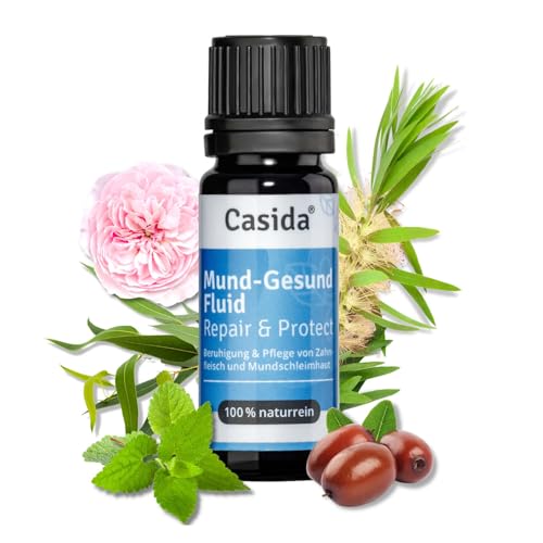 Mund-Gesund Fluid Repair & Protect - Pflanzliche Hilfe bei Zahnfleischentzündung, Mundschleimhautentzündung, Parodontose, Apthen, 10 ml
