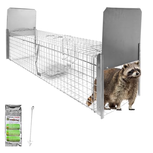 Lebendfalle Fuchs Lebend Garten Waschbären Katze Kaninchen Abwehr Umsiedeln Falle Marder Haus Zubehör Vertreiben Dachboden 150 x 34 x 34 Stable Petigi