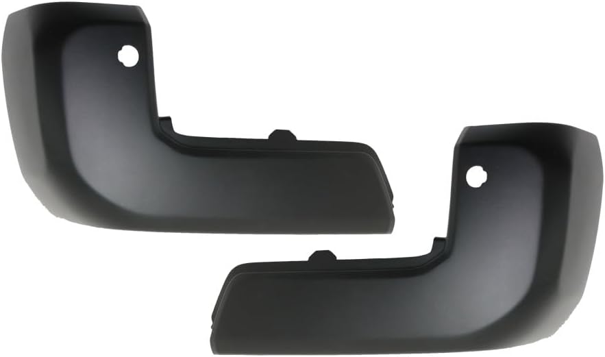 for Toyota Tacoma 2016-2023 Bumper End Driver and Passenger Side | Pair | Rear | ABS Plastic | Black | with Park Assist Sensor Holes | Replacement for TO1104138, TO1105138 | 5215604900, 5215504900