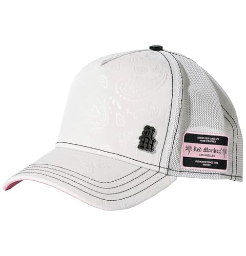 Red Monkey Fiesta Chrome New Unisex Limited Edition Fashion Trucker Cap Hat RM1532 (US, Alpha, One Size, Grey)