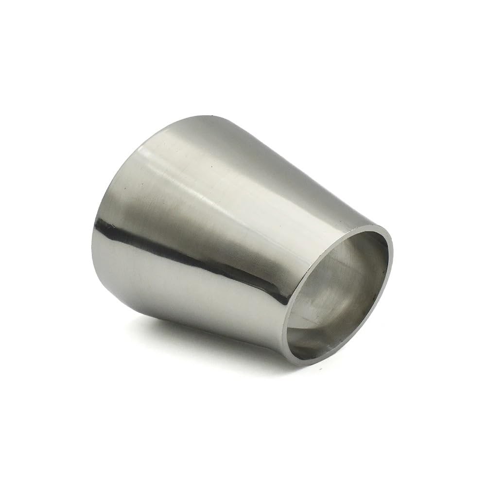 PAKMEZ 1PC SS304 Stainless Steel 51mm to 38mm Butt Welded Eccentric Reducer Pipe Fittings