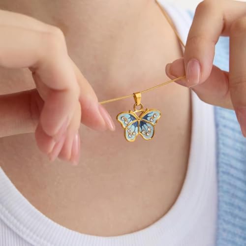 Image of 18k Gold Plated Vintage Dainty Pink Gemstone Bow Pendant Necklace Women Court Style Oval Cut Zircon Necklace