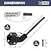 LOIUO 45 Degree Handgun Hanger in Barrel Pistol Storage Concealed Gun Holder Rack for Indoor Storage Display,Multi Surfaces Mounted 0.2