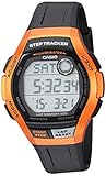 Casio Men's Step Tracker Stainless Steel Quartz Sport Watch with Resin Strap, Black, 22 (Model: WS-2000H-4AVCF)