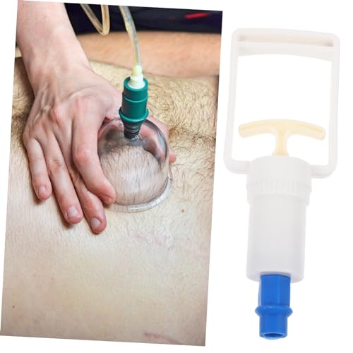 VOSAREA Bomba de Mano para Ventosas con Tubo de Extensión - Bomba de Vacío para Terapia de Puntos de Acupuntura - Herramienta de Succión Manual para Masaje en Casa, Accesorios de Reemplazo para Alivio miniatura 4