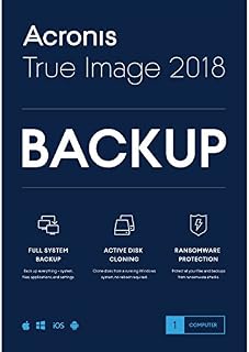 Acronis True Image 2018 Backup Software