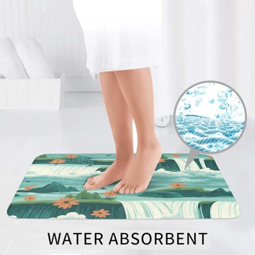 Tapis de salle de bain Niagara Falls antidérapant lot de 3 finitions de qualité