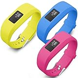 SKYLET Compatible with Garmin Vivofit 3 /JR/JR.2 Bands, Soft Silicone Replacement Bands Compatible with Vivofit 3/JR/JR.2 Accessories Bracelet with Secure Watch Buckle Kids Women Men
