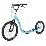 Osprey BMX Scooter | Adult Scooter with Big Wheels, Adjustable Handlebars and Off-Road Calliper Brakes, Blue