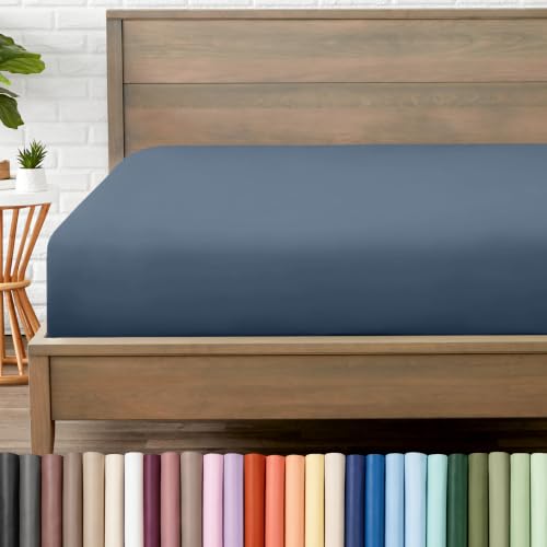 Bare Home Twin Fitted Sheet - 1800 Ultra-Soft (Twin, Bering Sea)