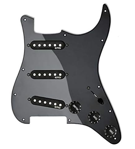 EMG ST-65 Alnico 5 pasywny wstępnie okablowany zestaw przetworników Strat, czarny (6766.00)