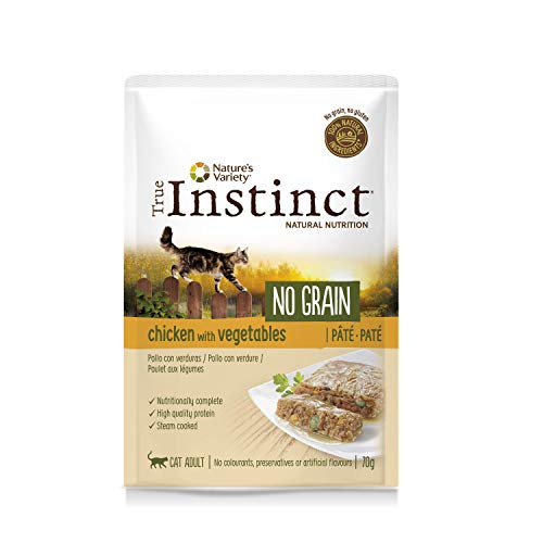 True Instinct No Grain - Paté de Pollo con Verduras para Gatos 70 gr - Pack de 8