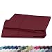 California Design Den 400 Thread Count 100% Cotton Pillowcase Set of 2, Long - Staple Combed Pure Natural Cotton Pillowcase, Soft & Silky Sateen Weave by (King, Wine Red)