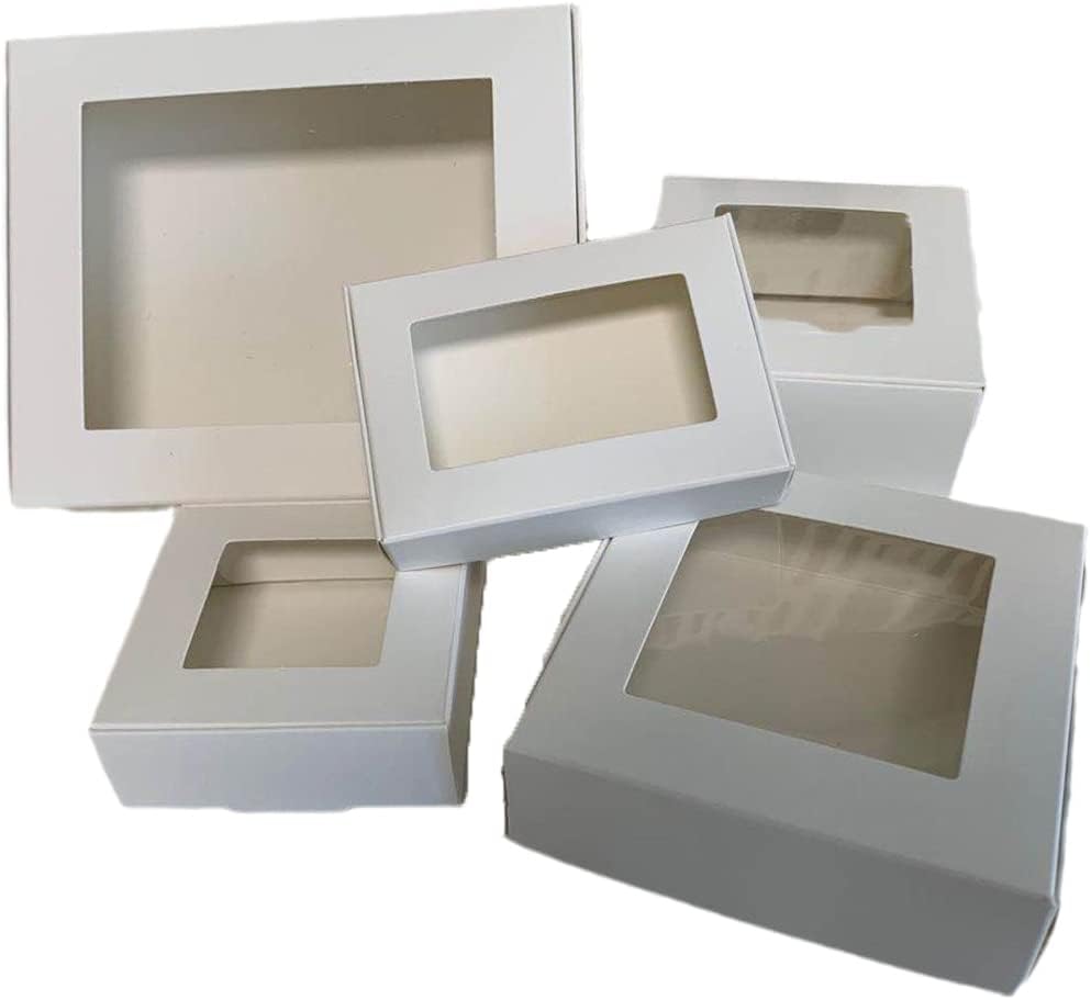 50Pcs Cute Square Kraft Packaging Box Wedding Party Supplies Handmade Soap Chocolate Candy Gift Box