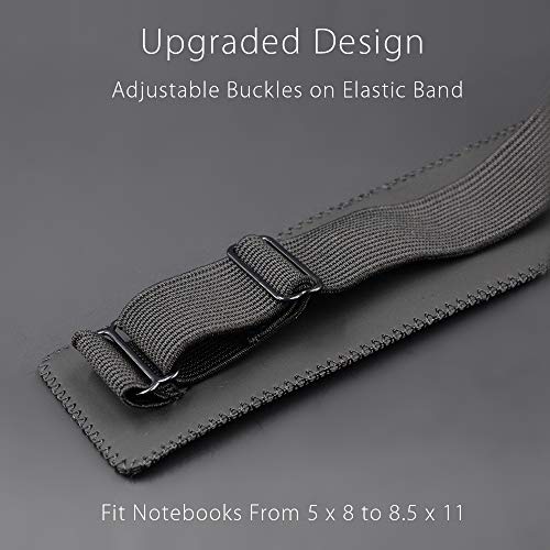 Adjustable Elastic Band Pen Holder, Pencil Holder, Pen Sleeve Pouch For Hardcover Journals, Notebooks, Planners, Fits Notebooks From 8" To 11” In Height, Hold 2 Or 3 Pens, Pu Leather, Detachable. #TOP1