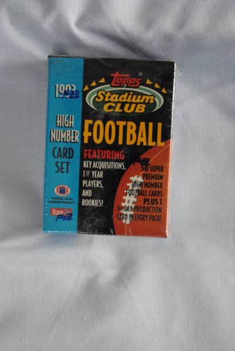 1993 Topps Stadium Club Football High Numbers Sealed 50 Card Box Set