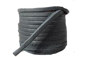 Lace Lacing Leather Topgrain Black 12 Feet 2 Pieces