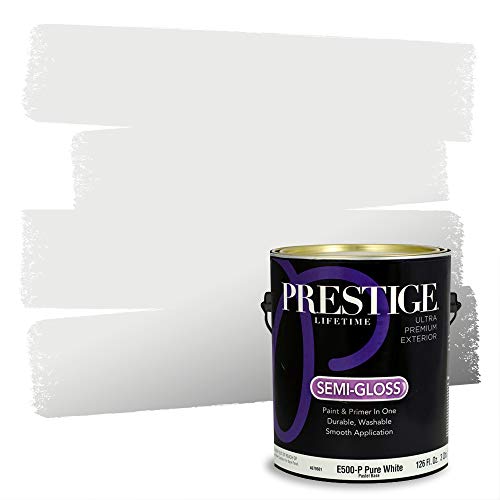 PRESTIGE Exterior Paint and Primer in One, April Sky, Semi-Gloss, 1 Gallon