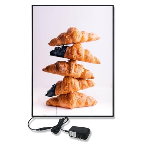Image of Poster Display Board Outdoor With LED | A4 Size Glass Desktop Display Holder Wall Mount Vertical Menu Board Sign Holders for School, Office, Hotel, Party (A4)
