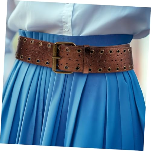 Western Wide Pu Waist Belt for Men and Women Vintage Style Everyday Accessory for Casual and Formal Wear for Jeans and4