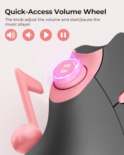 Image of seenda MOU-302 Wireless Bluetooth Ergonomic Vertical Mouse with Volume Knob