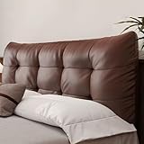 BON TISSU : Le dossier du canapé est en tissu en similicuir imperméable et doux, avec une couche intermédiaire en coton de soie. Le rembourrage complet en mousse assure l'élasticité et le confort du dossier. Avec le design très moderne à boutons dans des couleurs tendance, cette tête de lit pleine taille s'accorde parfaitement avec votre pièce. Le bas de l'oreiller du lit est conçu avec une fermeture éclair cachée, permettant de remplacer directement la taie d'oreiller.