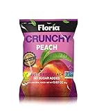 Floria Crunchy REV-Dried Peach Fruit Crisps, Healthy on-the-go Snack, 0.63 Ounce Single Serve Bags...