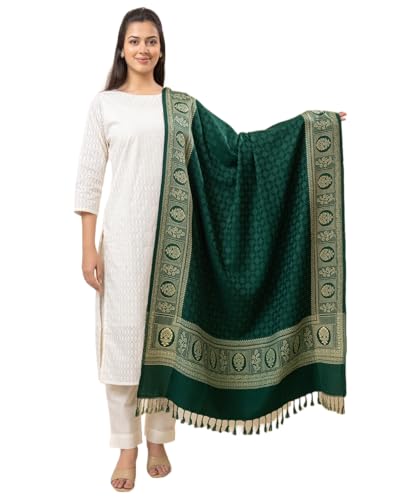 Image of Wrap me Warm Shawl for Women | Soft Viscose Acrylic Poly Wool Shawl - Warm & Lightweight Winter Wrap - Stylish Ethnic Stole for Women - 1010