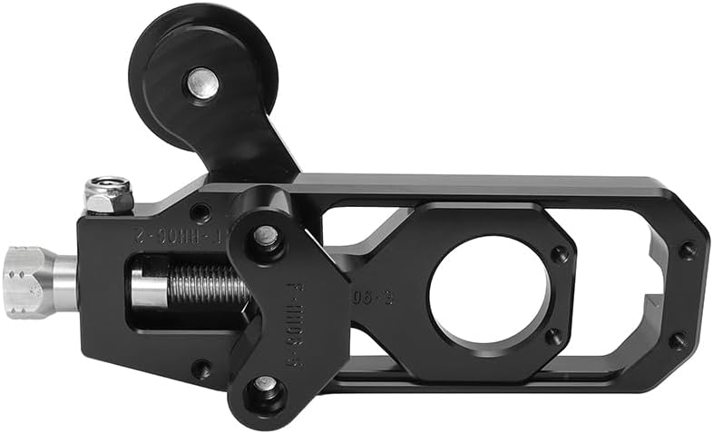 Motorcycle Rear Chain Adjusters Tensioners with Lifting Spool CNC Aluminum Alloy Board Chain Adjustment Adjuster Fit for ZX6R 2024-2025-2026 (Black)