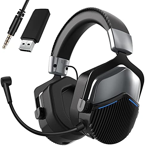 BEAVIIOO 5.8G Wi-fi Gaming Headset for PS4/PS5/PC, Lossless Gaming Headphones, Wired Mode for Xbox/Change, USB Port with Extremely Comfy Immersive Air Ear Cushions/Noise Cancelling Microphone BEAVIIOO 5.8G Wi-fi Gaming Headset for PS4/PS5/PC, Lossless Gaming Headphones, Wired Mode for Xbox/Change, USB Port with Extremely Comfy Immersive Air Ear Cushions/Noise Cancelling Microphone