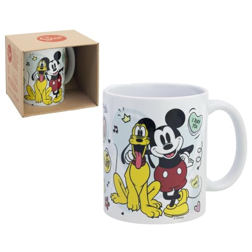 Disney Micky Maus Keramik-Tasse mit Sublimationsdruck, 325 ml, für...