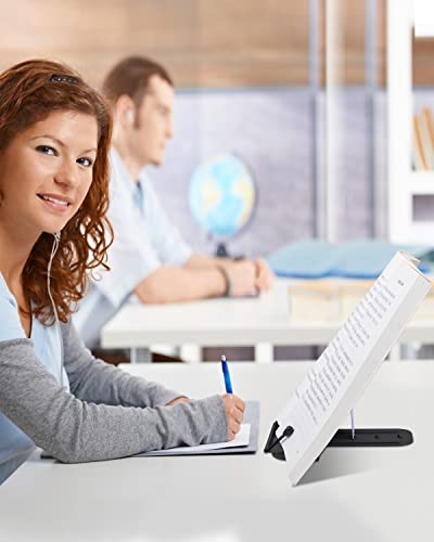 image for MSDADA Metal Book Stand for Desk, Adjustable Reading Rest Book Holder,