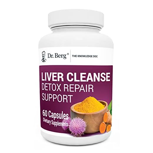 Dr. Berg Liver Cleanse Detox Formula w/Milk Thistle - Includes Potent Herbal Extracts, Coenzymes, Antioxidants & Purified Bile Salts - 60 Capsules