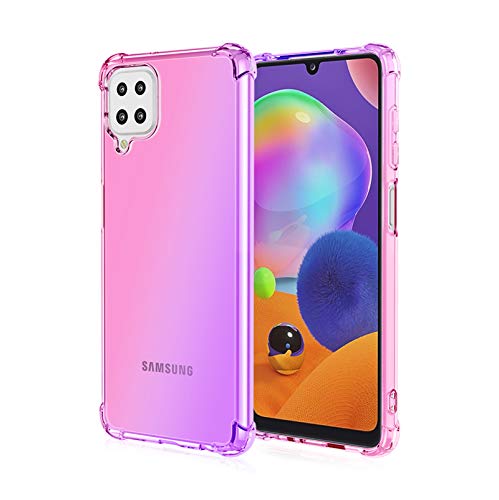 LEYAN Cover per Samsung Galaxy A12, Silicone TPU a...
