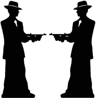 Gangster Silhouette (Double Pack) - Gangsters & Molls - Silhouette Lifesize Cardboard Cutout/Standee/Standup