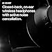 PreSonus Eris HD4BT — Over-Ear Closed-Back Wireless Headphones, Bluetooth, ANC Noise Cancelling, Up to 60 Hours Battery Life, Studio Headphones for Mixing, Monitoring, Recording, Eclipse Black