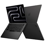 EooCoo Compatible with MacBook Pro 14 inch Case M5 2026 2025-2021 M4 M3 M2 M1 Pro/Max, Official Color-Matched, Anti-Mar Armor, Matte Hard Shell Laptop Protective Cover Case, Original Space Black