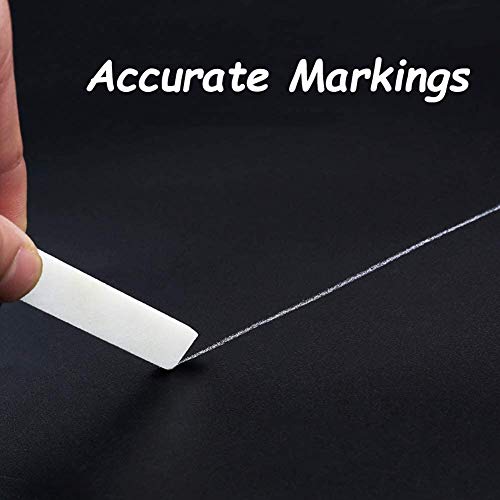 HOMEE Natural Flat White Soapstone Mineral Thin Bulk Marker for Welders Textile Marking Tools, 27 Refills 100x10x5mm for Each Perfect for Making Removable Markings on Steel Cast Iron Fabric - Thumbnail 7