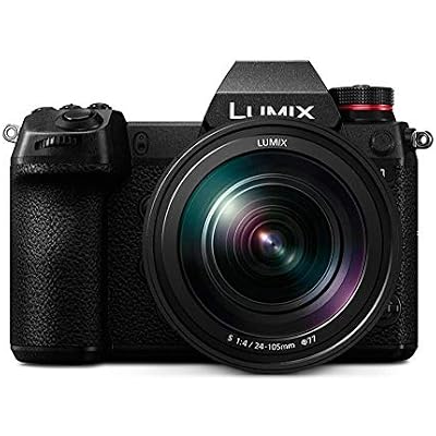 Panasonic LUMIX S1 Full Frame Mirrorless Camera with 24.2MP MOS High Resolution Sensor, 24-105mm F4 L-Mount S Series Lens, 4K HDR Video and 3.2 LCD - DC-S1MK Black