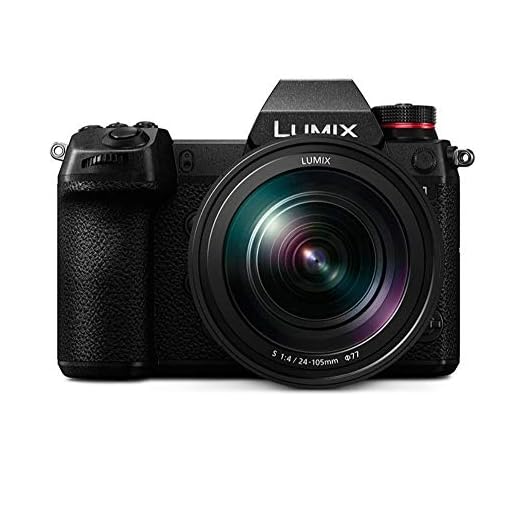 Panasonic Câmera sem espelho LUMIX S1 com sensor de alta resolução MOS de 24,2MP, lente F4 L-Mount S Series 24-105 mm, vídeo 4K HDR e 3,1" LCD - DC-S1MK