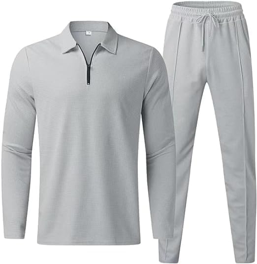 Matching Set for Men, Leisure Set, Leisure Long Sleeve and Pants Set Mens Casual Fashion