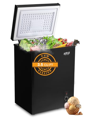 Mini Chest Freezer 3.5 Cu.Ft with Removable Basket