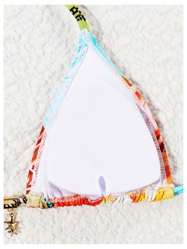 Bikini 3 pièces léopard multicolore avec sa jupe fluide légère - 4