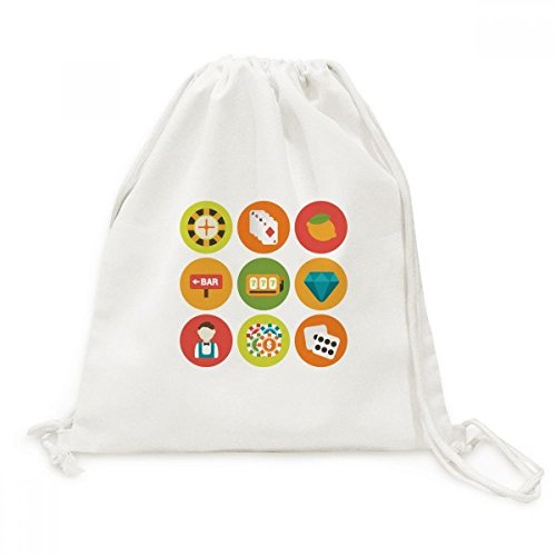 Sac shopping en toile avec cordon casino pour remplacer les sacs jetables